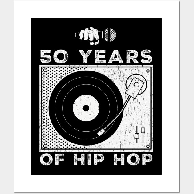 50 Years Of Hip Hop - music lovers Wall Art by SUMAMARU